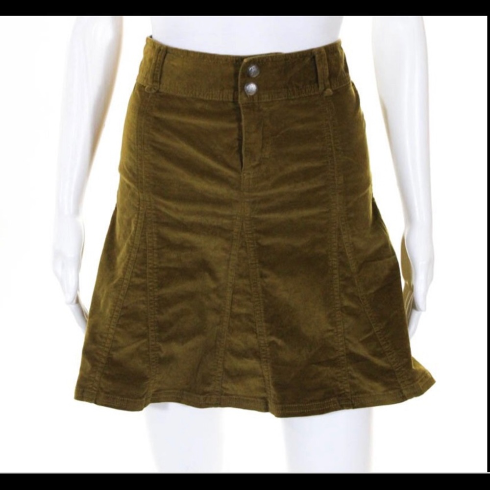 Athleta Watever Corduroy A-Line Mini Skirt 8